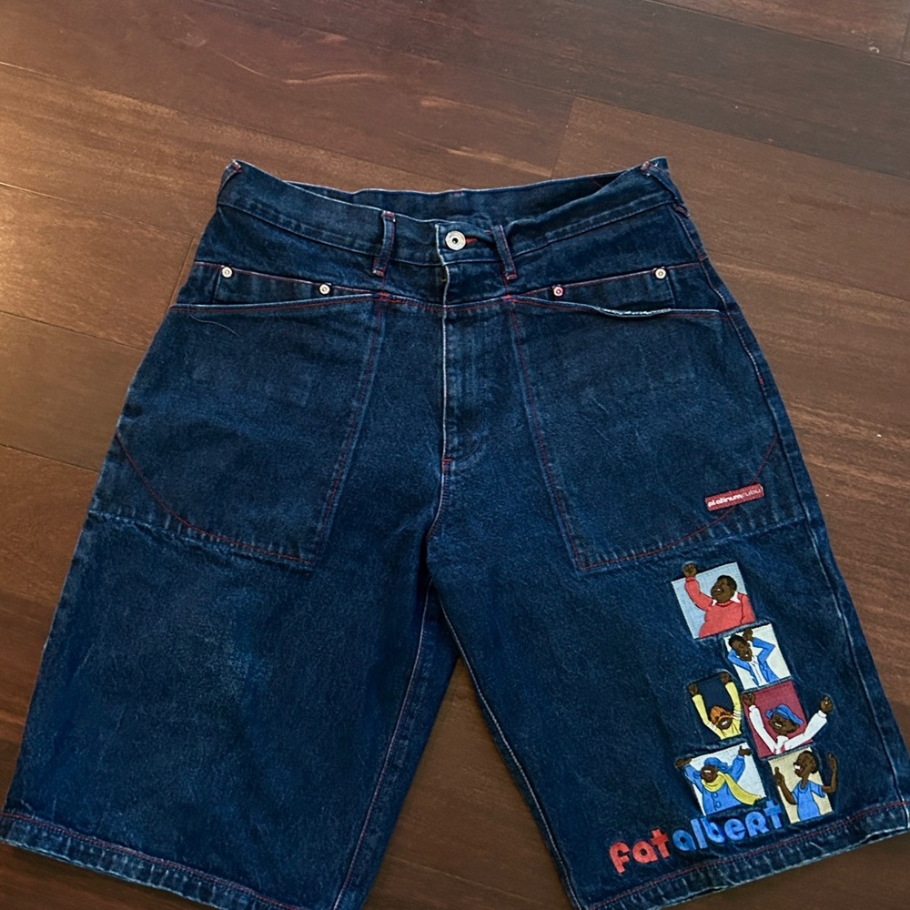 FUBU platinum fat albert shorts